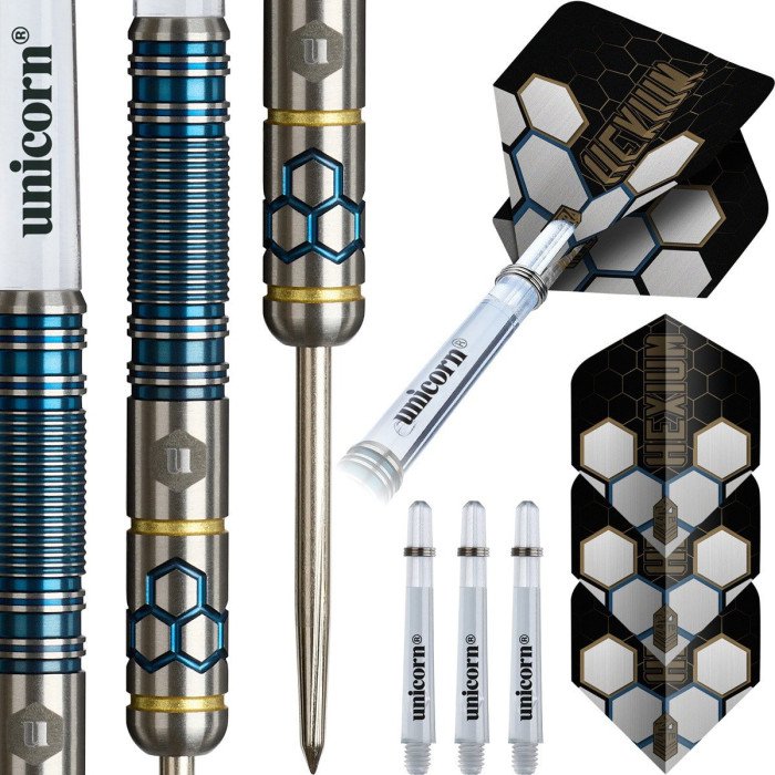 Unicorn Hexium 02 Blue 90% tungsten 23g darts tikat