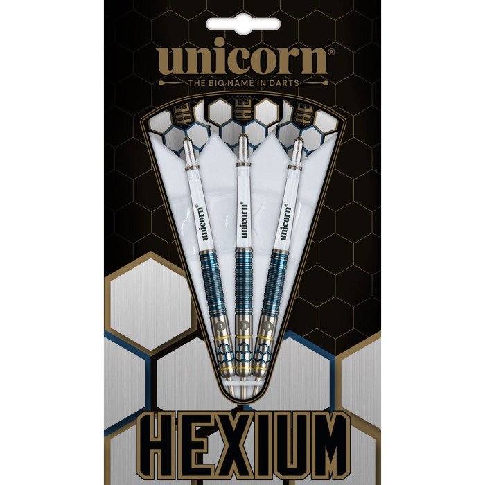 Unicorn Hexium 02 Blue 90% tungsten 23g darts tikat